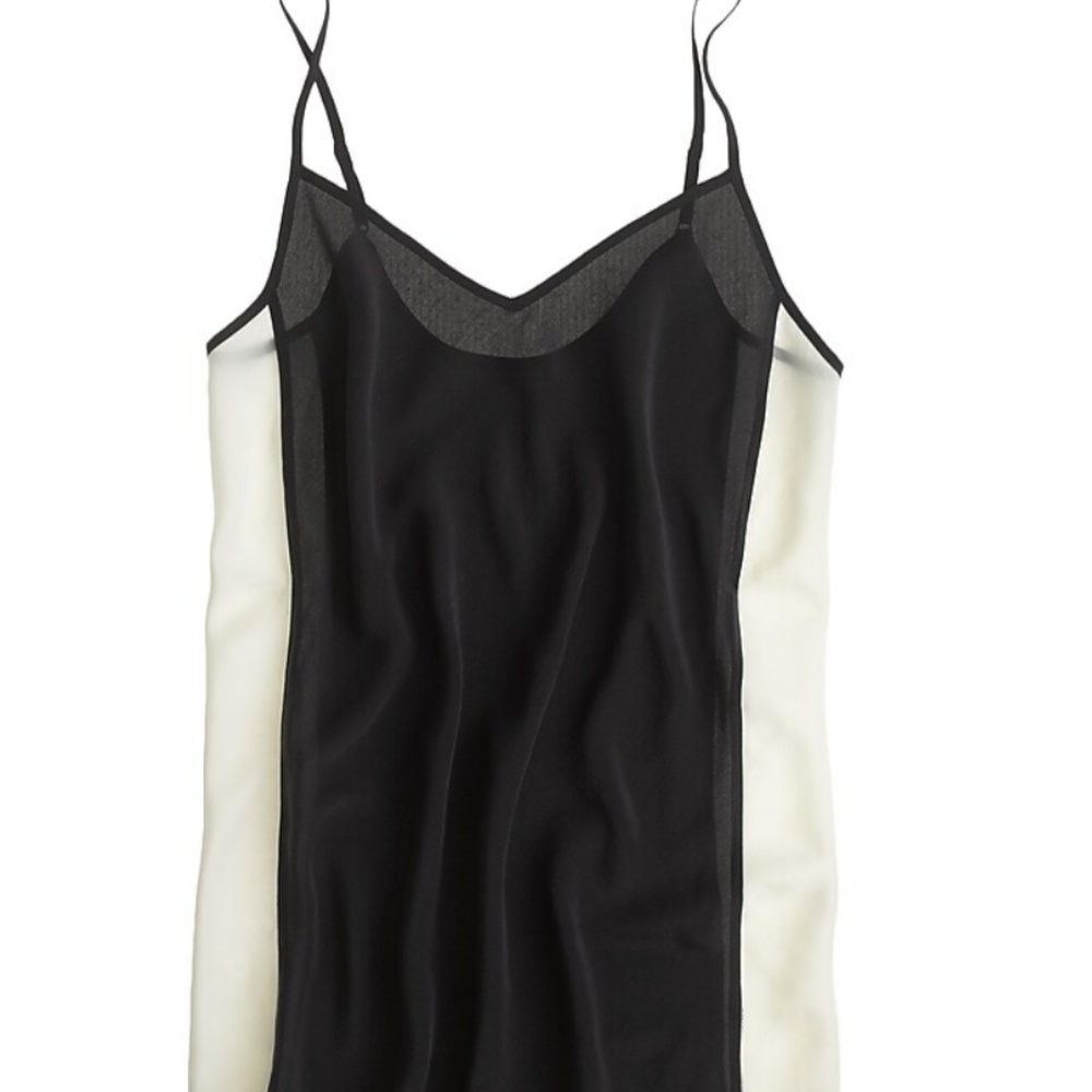 J crew silk colorblock Cami size xs